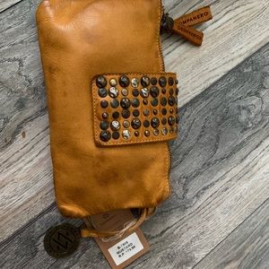 100% real leather kompanero  purse